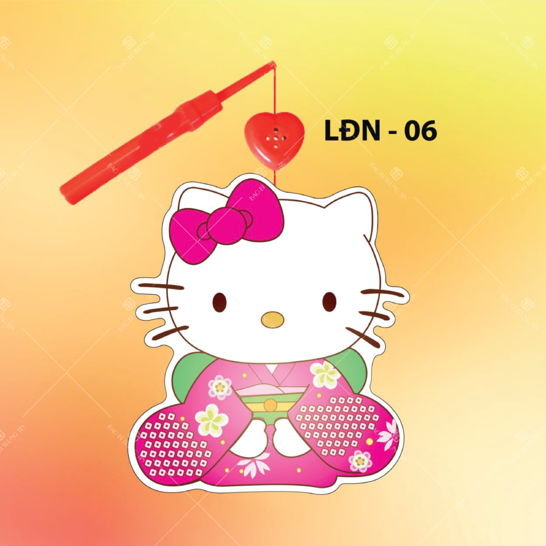 Lồng đèn mèo Hello Kitty Kimono