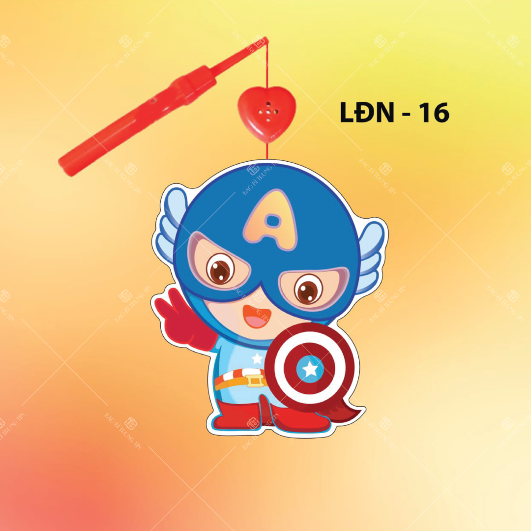 Lồng đèn 2 mảnh chipi Captain American