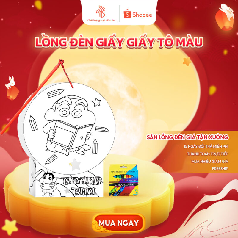 Lồng đèn giấy tô màu Cushin